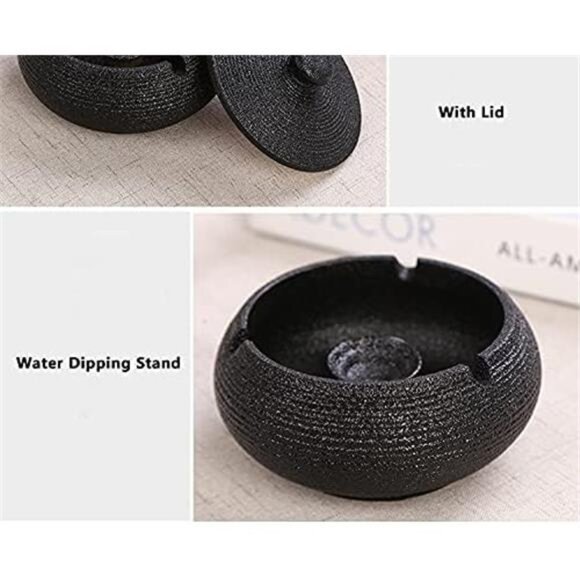 Ceramic Container Decor Jar Holder Home Jar Decor with Lid for Home Office Decor - Picture 2 of 8